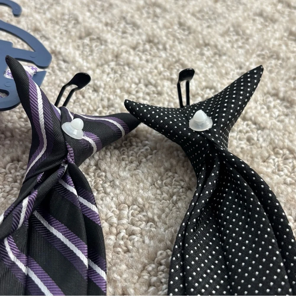 Boys’ Ties - Black, Lavender, Purple